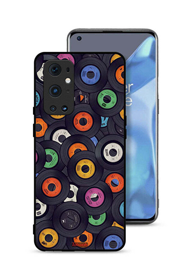 غطاء حماية لهاتف OnePlus 9 Pro 5G بنمط أقراص مضغوطة