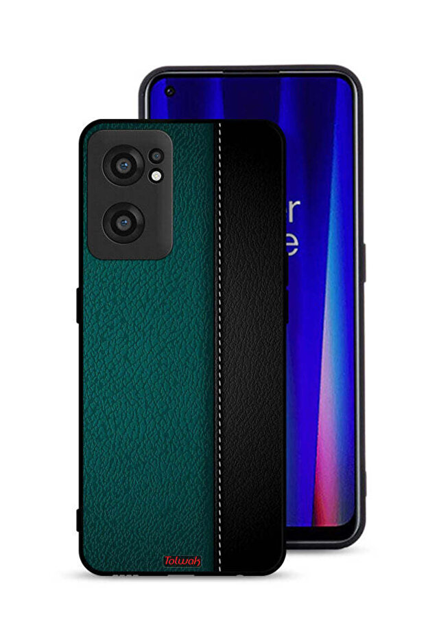 غطاء حماية جلدي بنمط لهاتف OnePlus Nord CE 2 5G