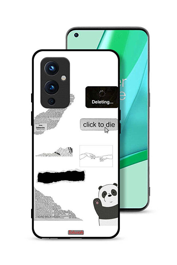 غطاء حماية لهاتف OnePlus 9 5G بملصق باندا
