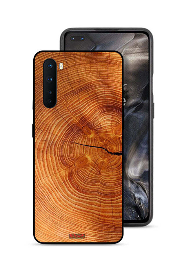 OnePlus Nord Protective Case Cover Crack Wood