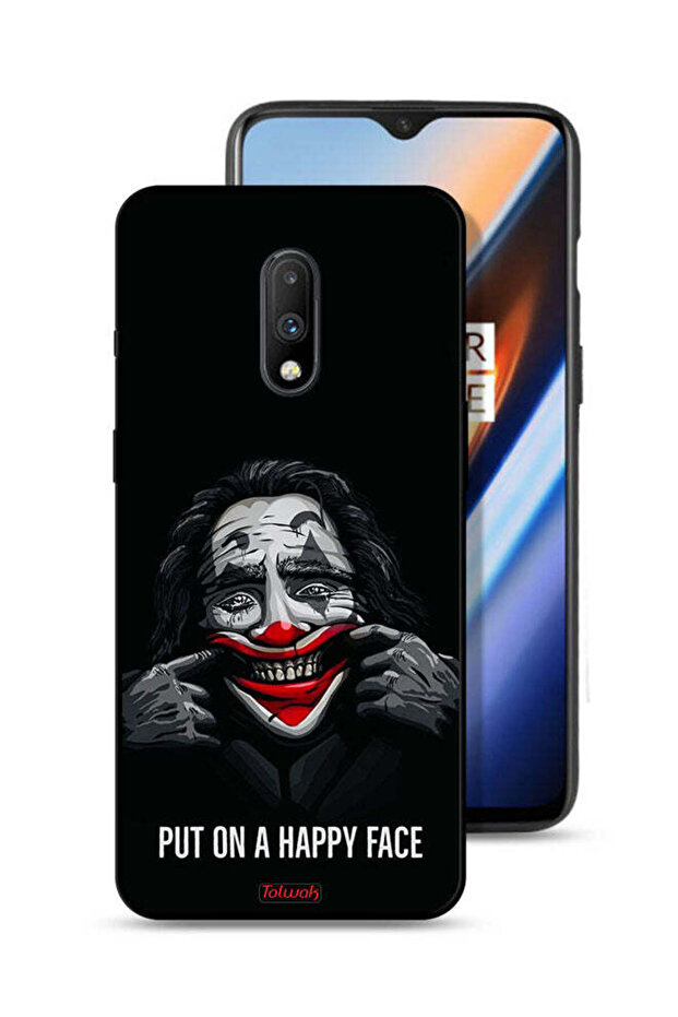 غطاء حماية لهاتف OnePlus 7 بوجه سعيد