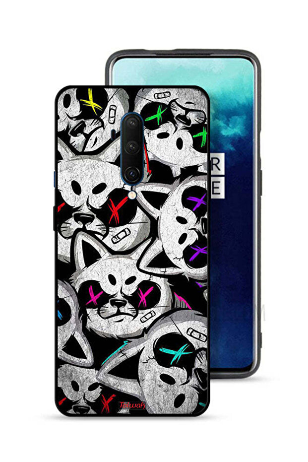 غطاء حماية لهاتف OnePlus 7T Pro بطبعة قطط مارشميلو