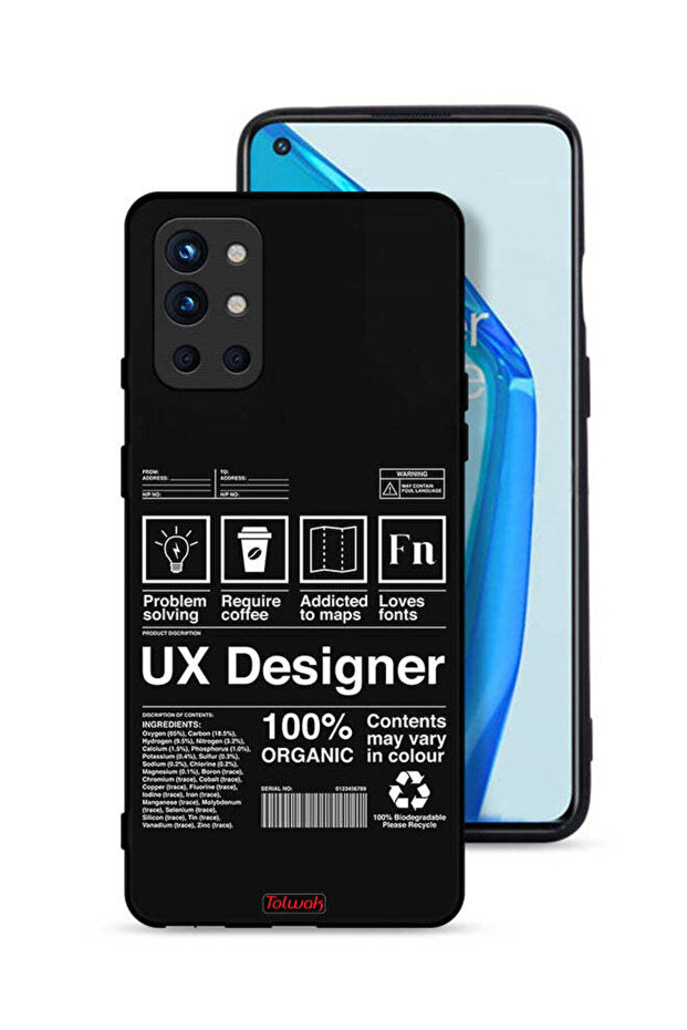 OnePlus 9R 5G Protective Case Cover Ux Designer Sticker