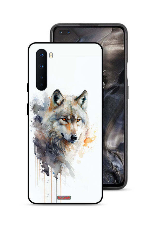 غطاء حماية OnePlus Nord بتصميم الذئب التجريدي