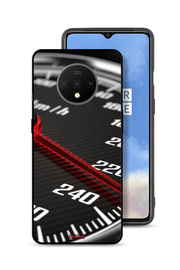 غطاء حماية لجهاز OnePlus 7T مع عداد السرعة