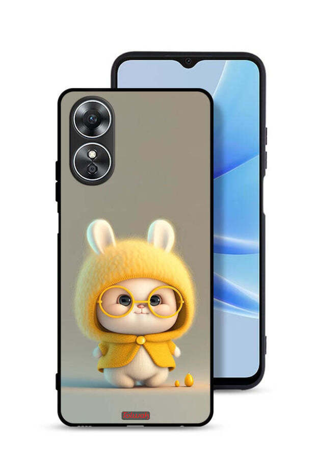 غطاء حماية لهاتف Oppo A17 - أرنب صغير