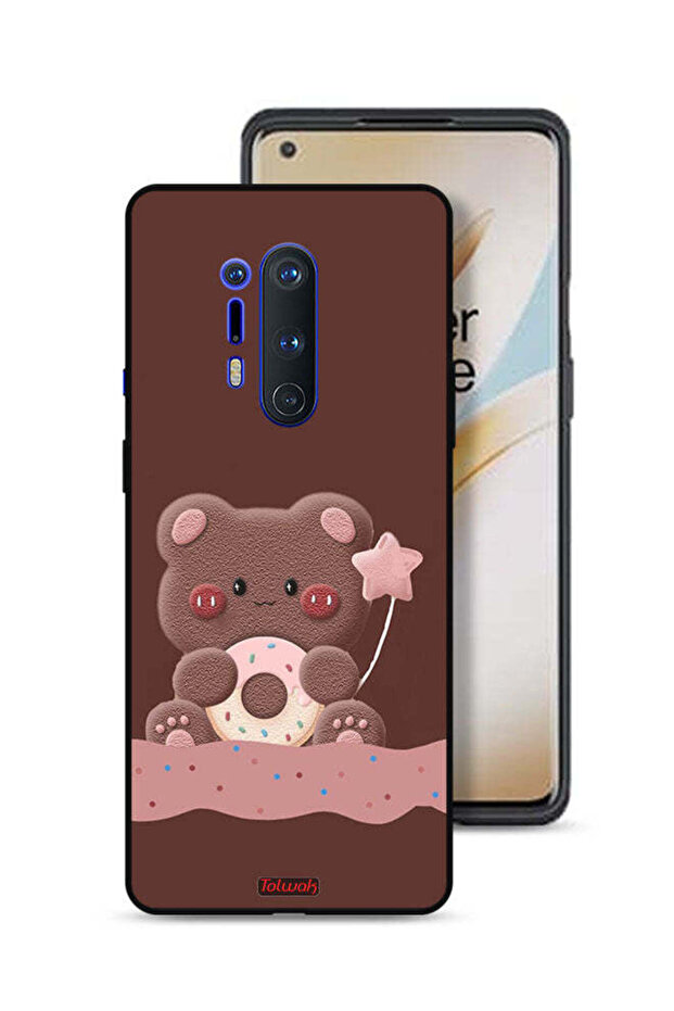غطاء حماية لهاتف OnePlus 8 Pro على شكل دب دونات
