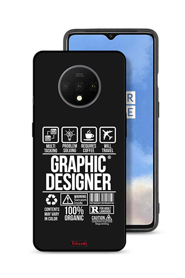 OnePlus 7T Protective Case Cover Graphic Designer Sticker