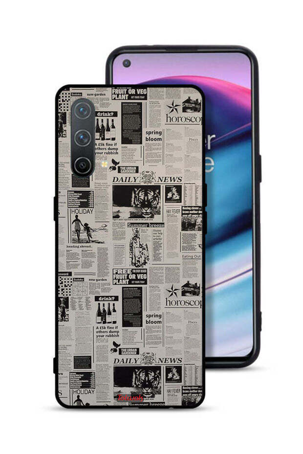 OnePlus Nord CE 5G Protective Case Cover Newspaper Recording