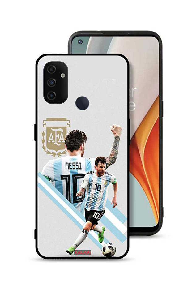 غطاء حماية لهاتف OnePlus Nord N100 برسومات ليو ميسي