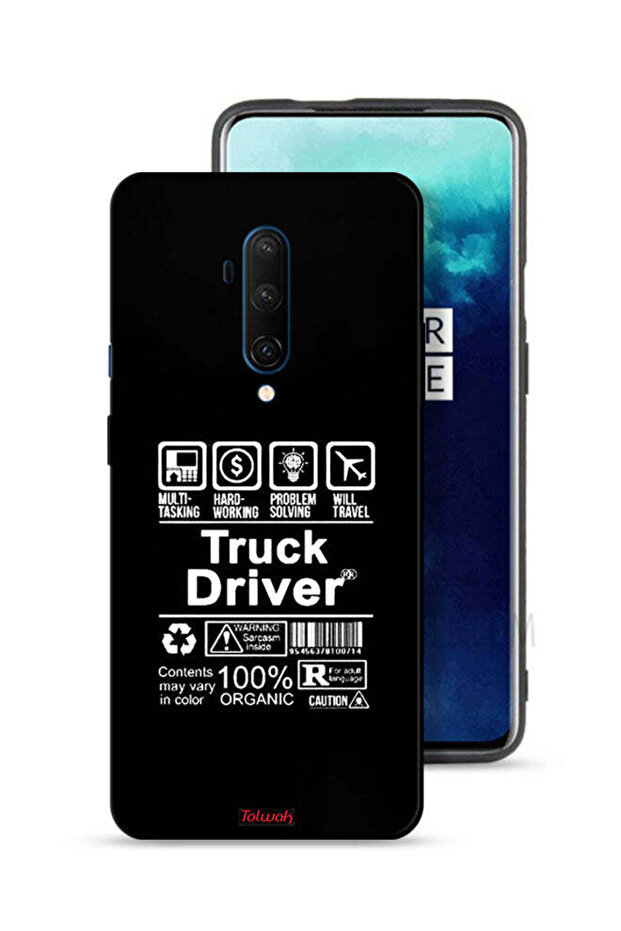 غطاء حماية لهاتف OnePlus 7T Pro، ملصق سائق شاحنة