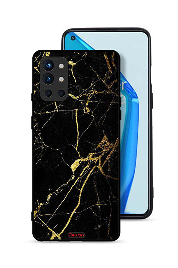 غطاء حماية لهاتف OnePlus 9R 5G، رخامي متصدع