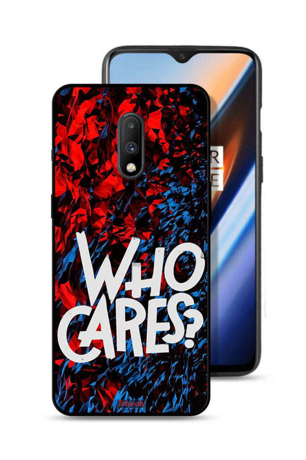 OnePlus 7 Protective Case Cover Who Cares