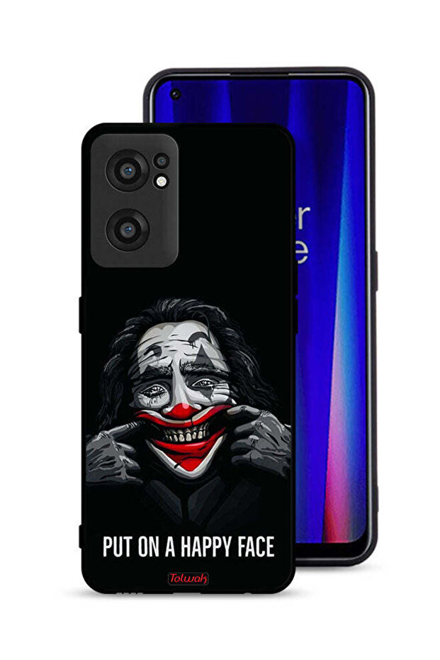 غطاء حماية لهاتف OnePlus Nord CE 2 5G بوجه سعيد
