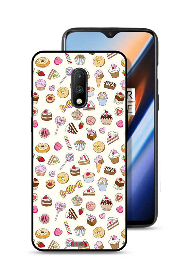 OnePlus 7 Protective Case Cover Pattern Of Favorite Items