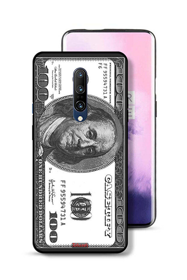 غطاء حماية لهاتف OnePlus 7 Pro بنقشة الدولار - 1