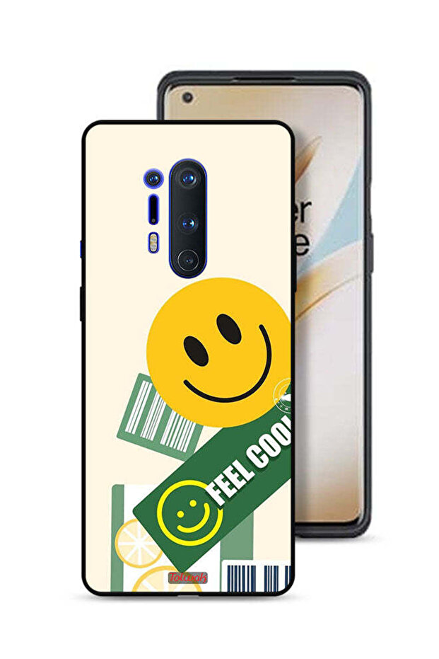 غطاء حماية لهاتف OnePlus 8 Pro بملصق Feel Cool