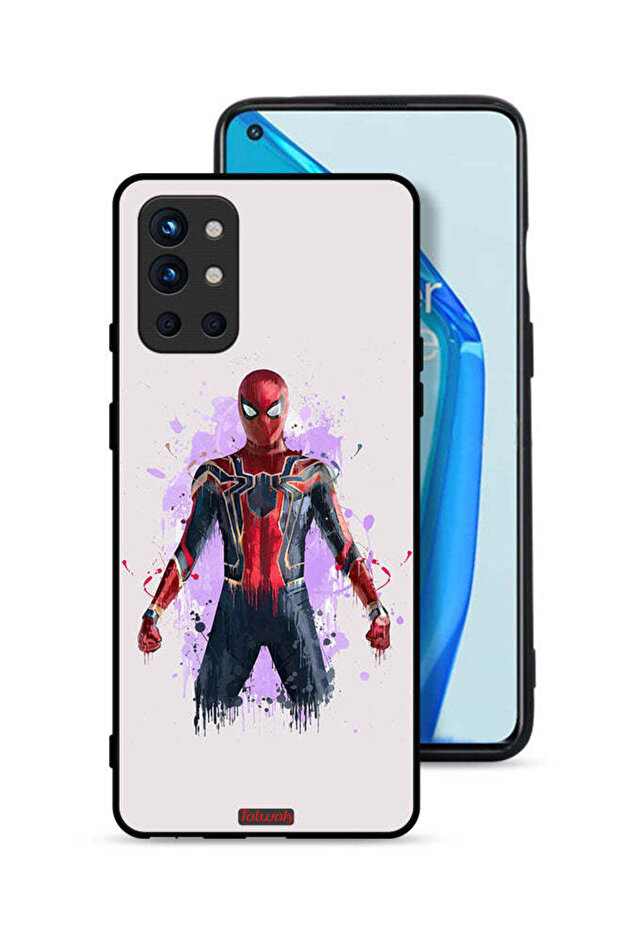 غطاء حماية لهاتف OnePlus 9R 5G بتصميم العنكبوت الحديدي