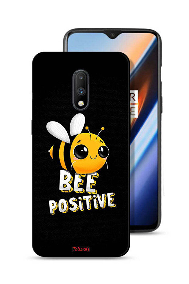 OnePlus 7 Protective Case Cover Bee Positive