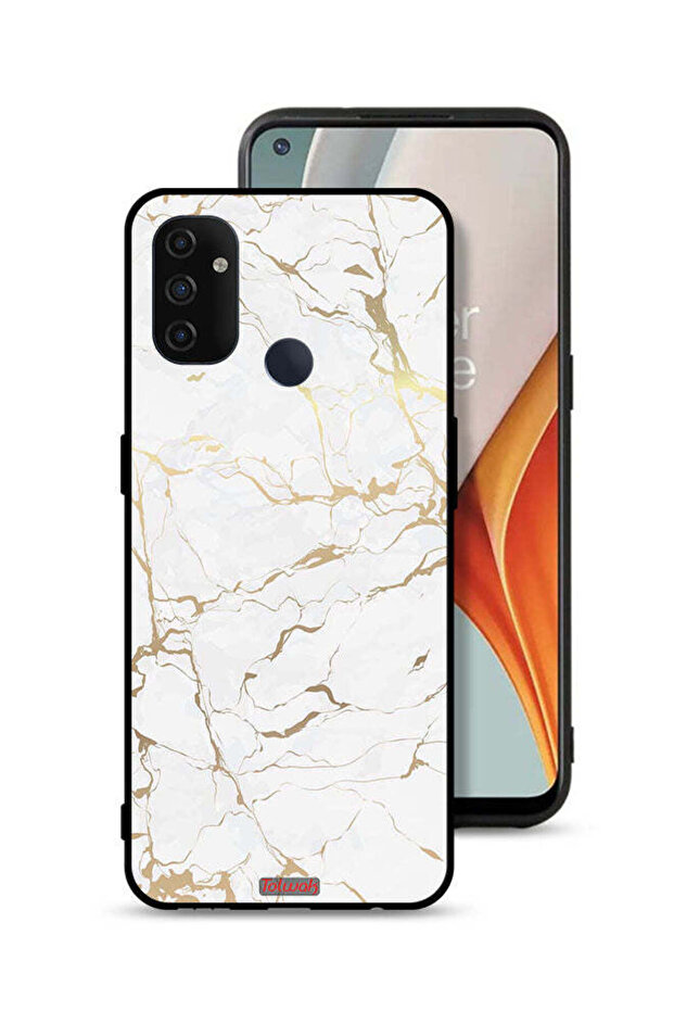 غطاء حماية لهاتف OnePlus Nord N100 بنمط رخامي