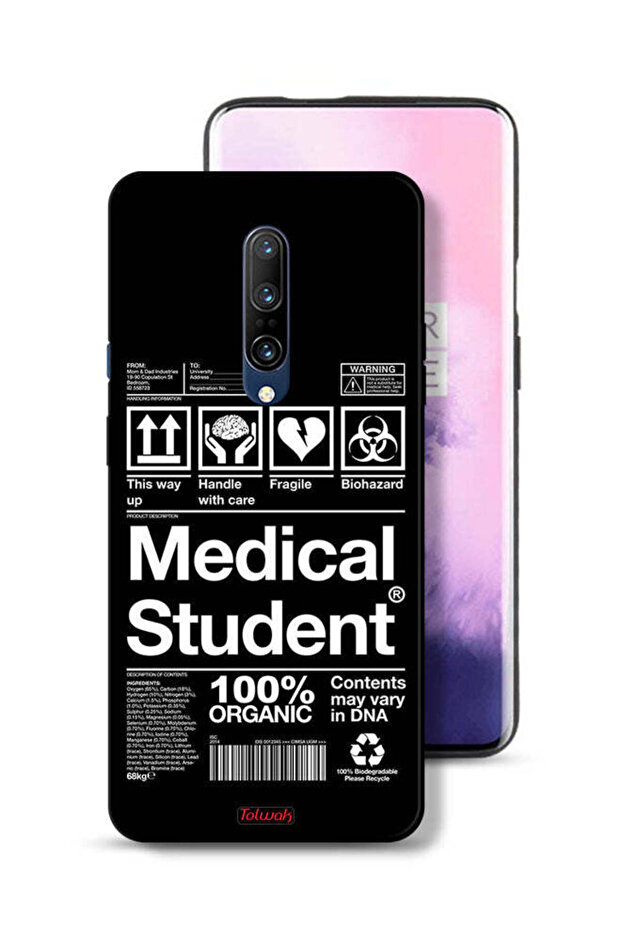 غطاء حماية لهاتف OnePlus 7 Pro - ملصق طالب الطب
