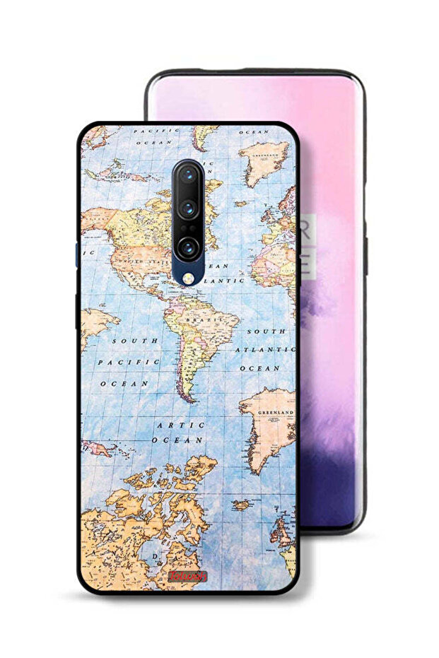 OnePlus 7 Pro Protective Case Cover World Map