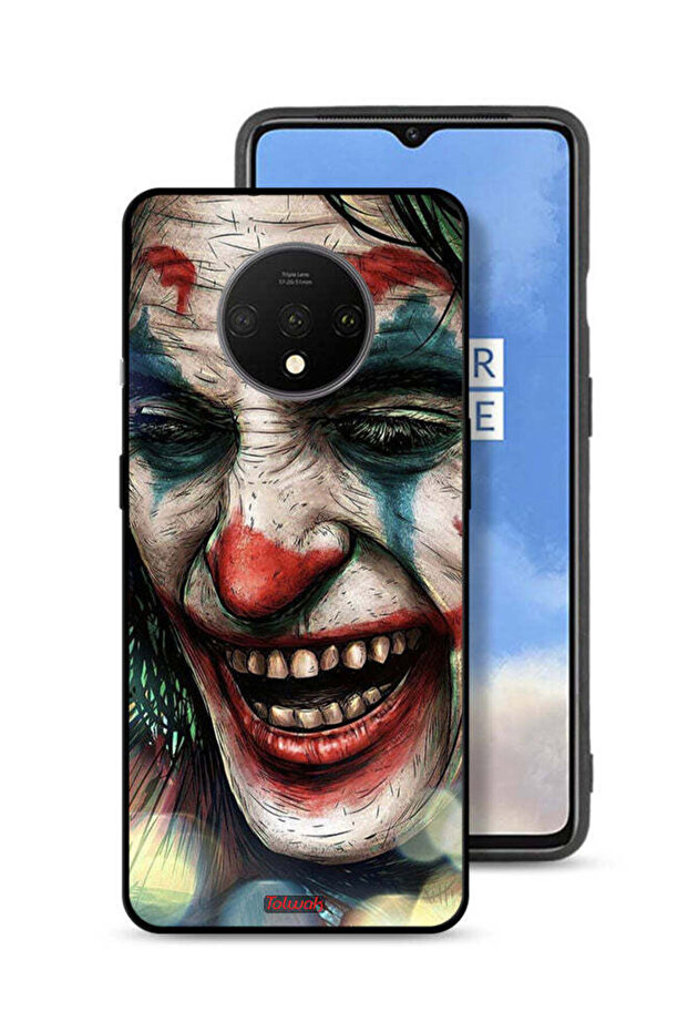 غطاء حماية لهاتف OnePlus 7T بتصميم وجه الجوكر الضاحك