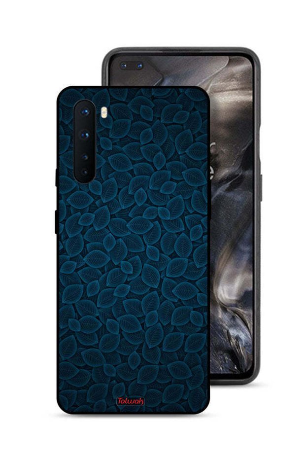 غطاء حماية لهاتف OnePlus Nord بنقشة أوراق فنية رقمية