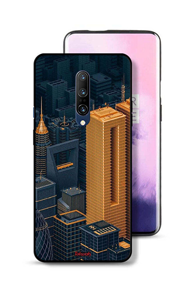 OnePlus 7 Pro Protective Case Cover Buildings Art