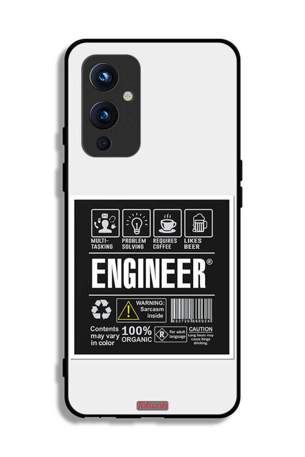 غطاء حماية لهاتف OnePlus 9 5G، ملصق مهندس - 2