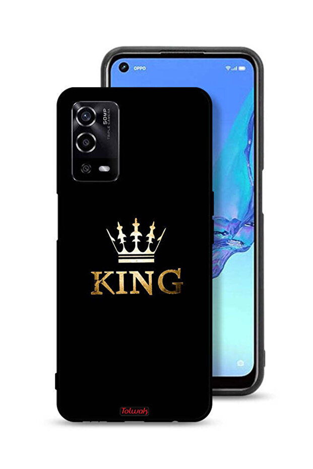 غطاء حماية لهاتف Oppo A55 4G - لون كينج