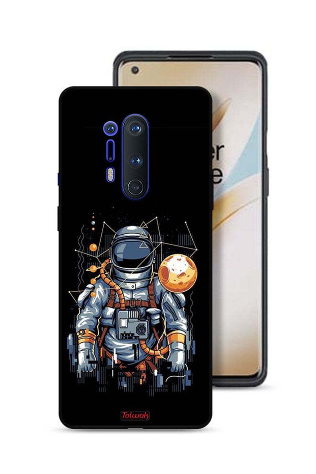 غطاء حماية لهاتف OnePlus 8 Pro بتصميم رائد فضاء تجريدي