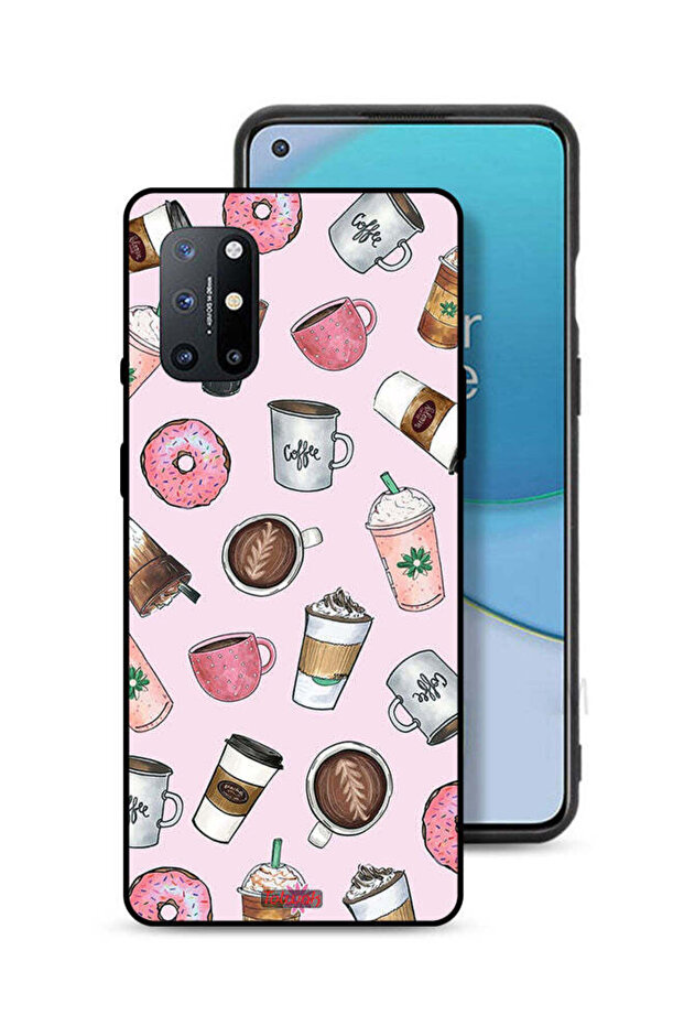 غطاء حماية لهاتف OnePlus 8T 5G برسومات محبي القهوة