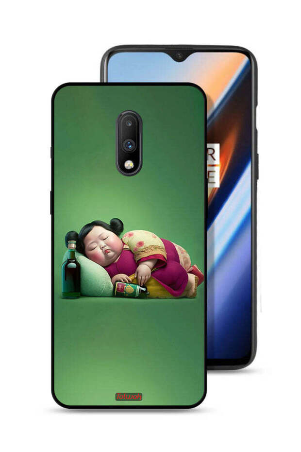 OnePlus 7 Protective Case Cover Fatty Baby Girl