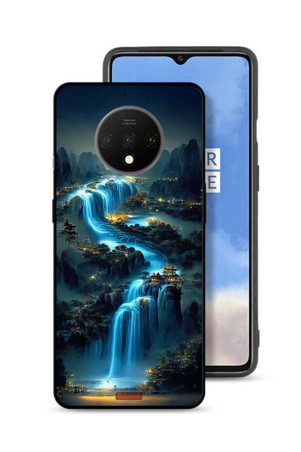 OnePlus 7T Protective Case Cover Waterfall Art
