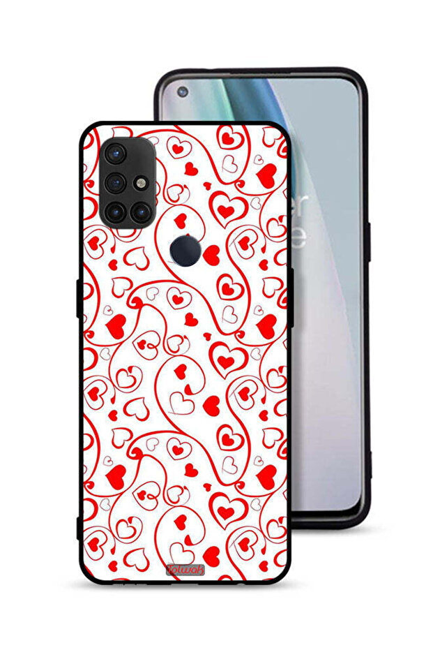 غطاء حماية لهاتف OnePlus Nord N10 5G بنقشة قلوب