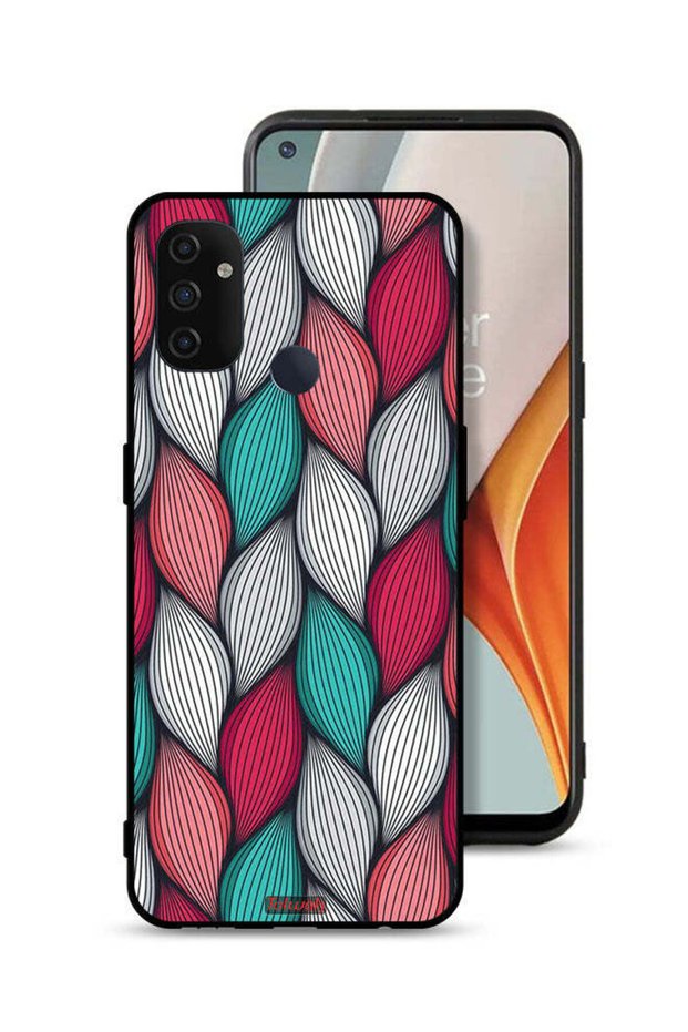 غطاء حماية بنقشة ريش لهاتف OnePlus Nord N100