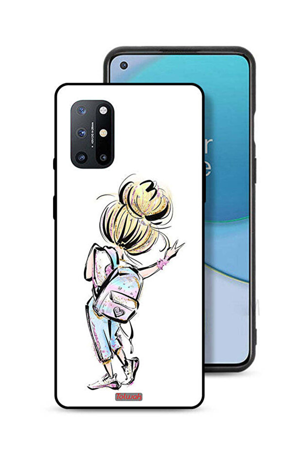 OnePlus 8T 5G Protective Case Cover Back To School Girl Art