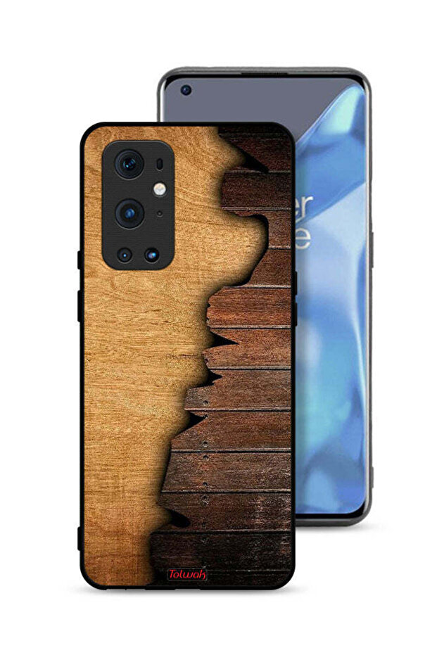 غطاء حماية لهاتف OnePlus 9 Pro 5G بنمط خشبي عتيق