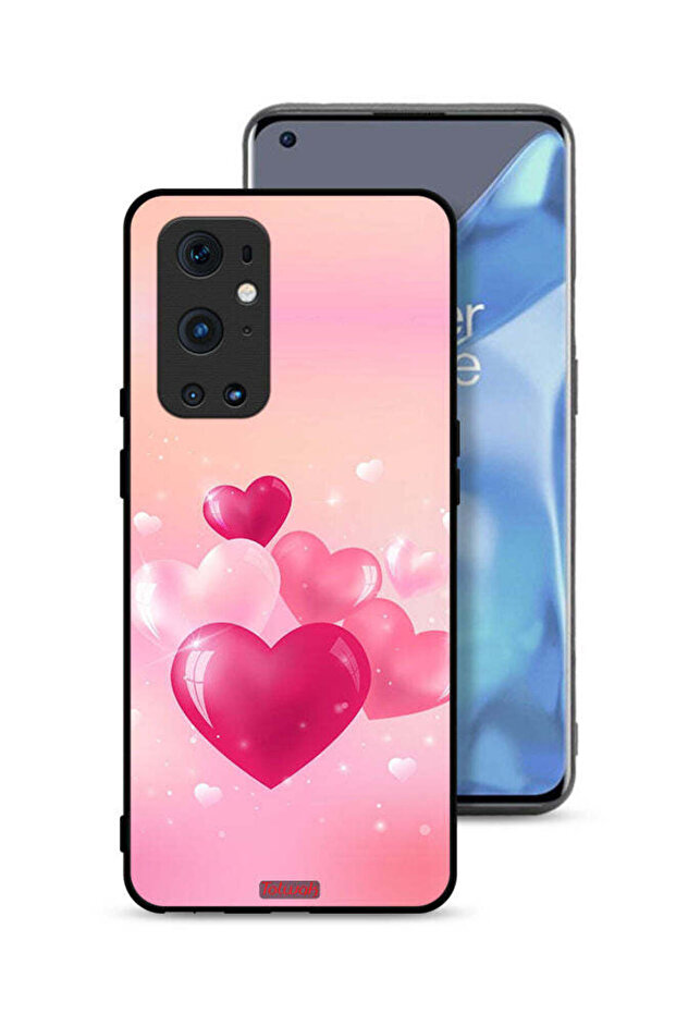 غطاء حماية لهاتف OnePlus 9 Pro 5G برسومات قلوب جميلة