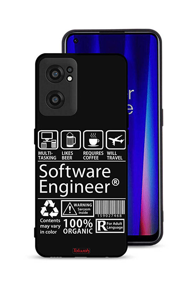 غطاء حماية لهاتف OnePlus Nord CE 2 5G، ملصق مهندس برمجيات