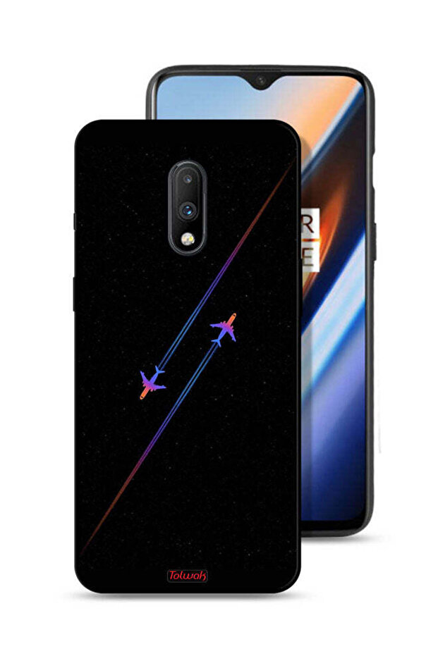 OnePlus 7 Protective Case Cover Airplanes Art