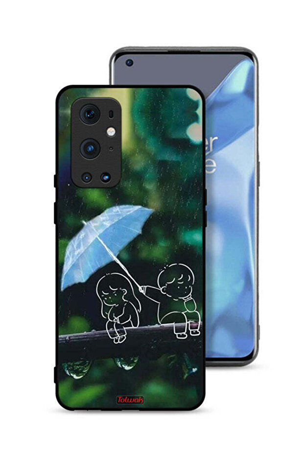 غطاء حماية لهاتف OnePlus 9 Pro 5G برسومات زوجين من الفن التجريدي