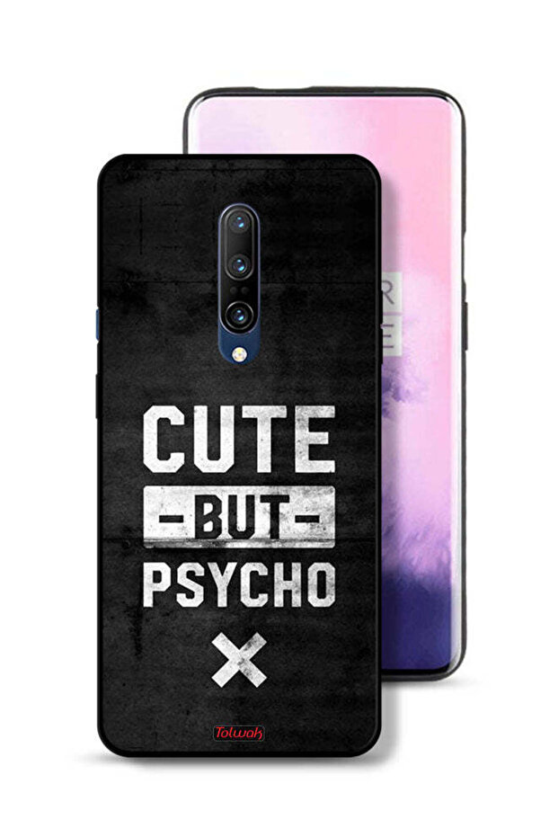 OnePlus 7 Pro Protective Case Cover Cute But Psycho