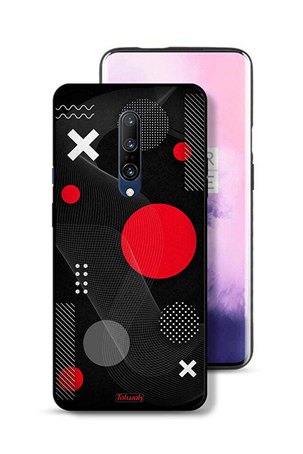 OnePlus 7 Pro Protective Case Cover Round And Cross Shape Pattern