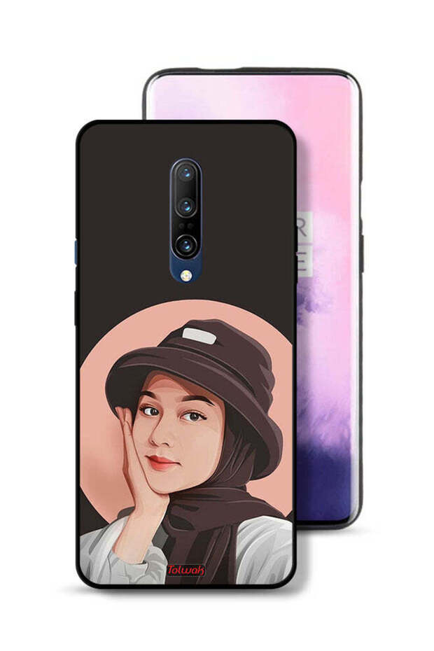 OnePlus 7 Pro Protective Case Cover Cute Hat Girl Paint Art