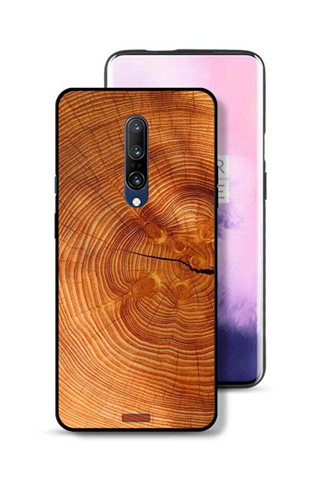 OnePlus 7 Pro Protective Case Cover Crack Wood