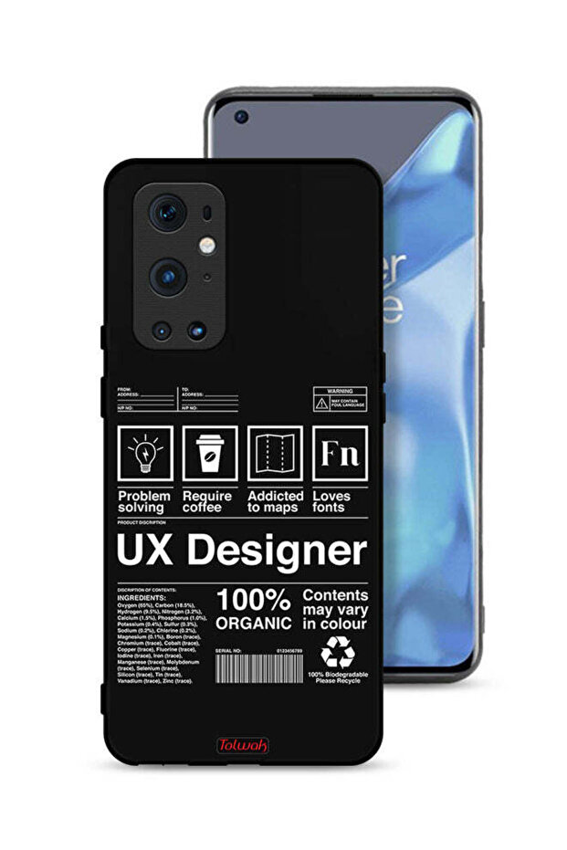 غطاء حماية لهاتف OnePlus 9 Pro 5G، ملصق مصمم تجربة المستخدم