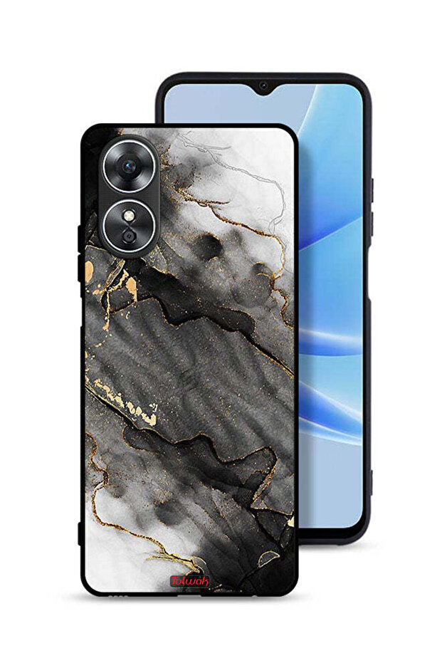 غطاء حماية لهاتف Oppo A17 - رخامي لامع