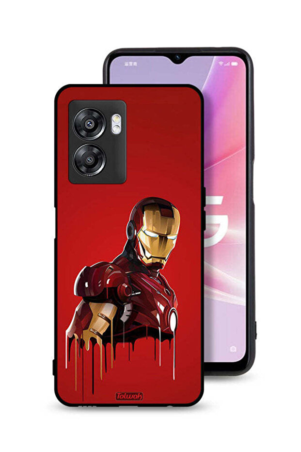 غطاء حماية لهاتف Oppo A57 5G برسومات الرجل الحديدي